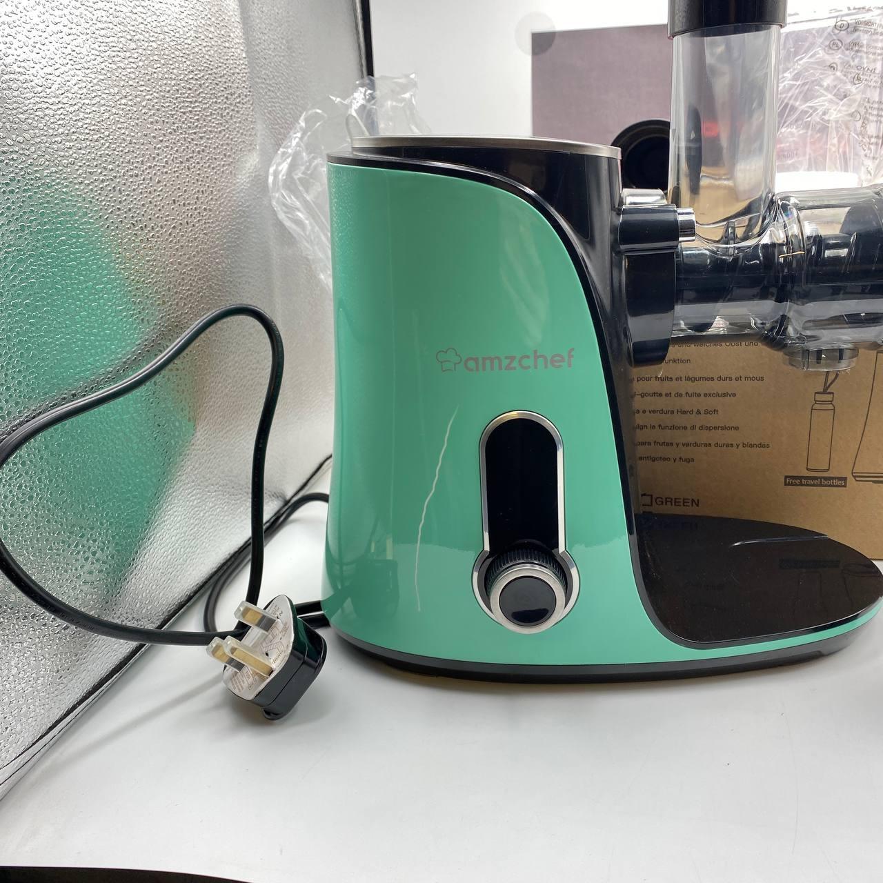 AMZCHEF Cold Press Juicer with 2 Speed Control, Ultradense Filter, Masticating Slow