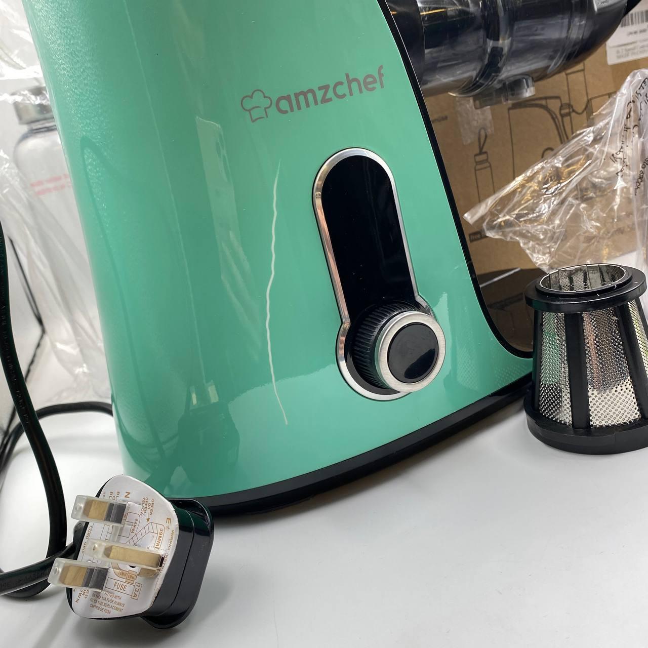 AMZCHEF Cold Press Juicer with 2 Speed Control, Ultradense Filter, Masticating Slow