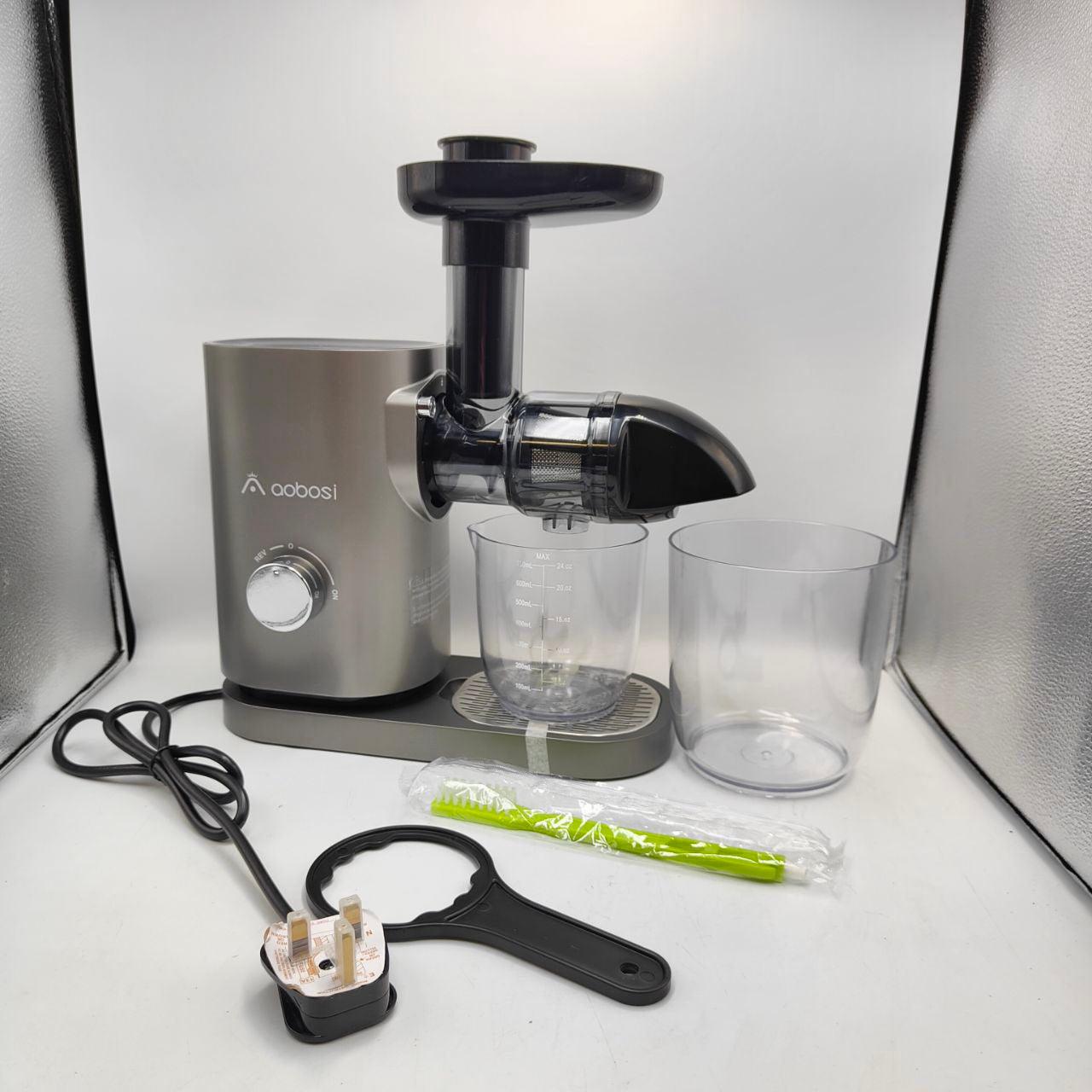 AOBOSI  Slow Masticating Juicer Machines with Quiet Motor Reverse Function