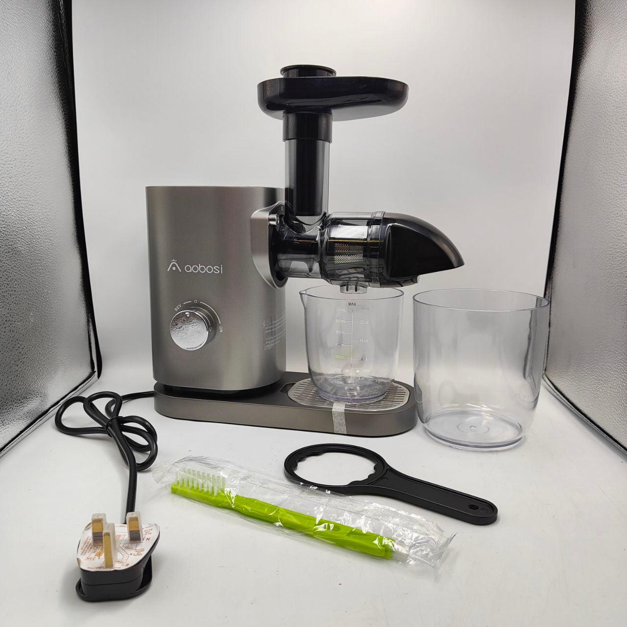 AOBOSI  Slow Masticating Juicer Machines with Quiet Motor Reverse Function