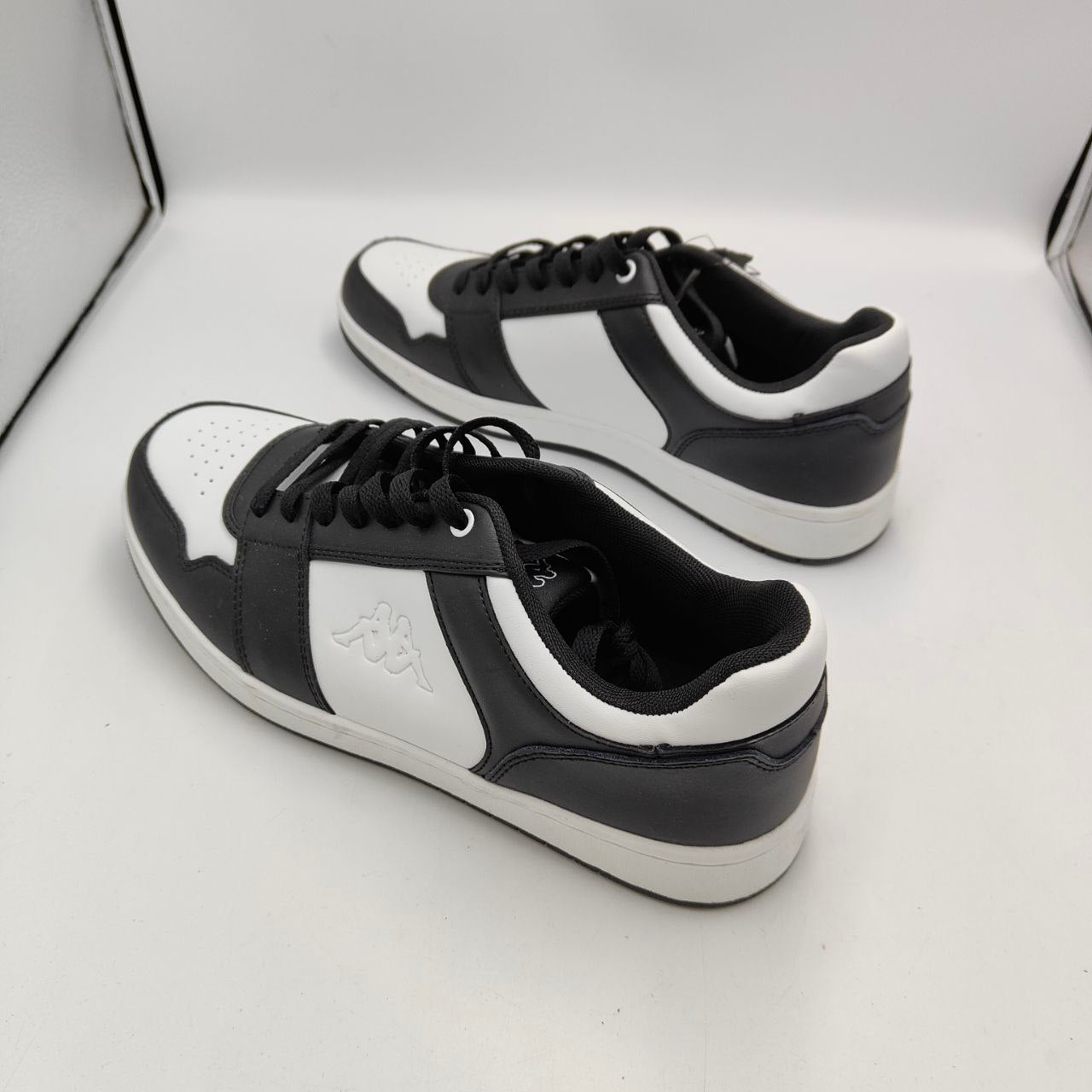 UK 10 Kappa Cestion Men’s White Black Leather Sneakers – EU 45