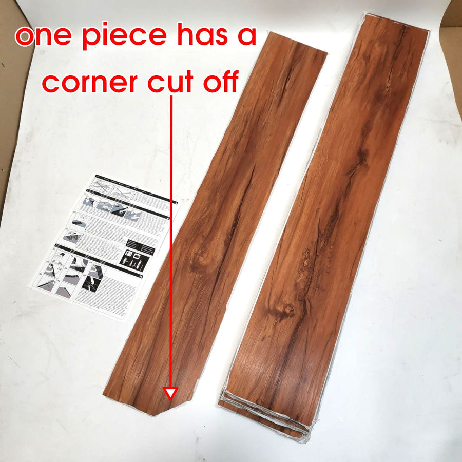 FLOREXP Peel & Stick Vinyl Flooring, Brown Wood Effect, 5.02m² for Kitchen - Massive Discounts