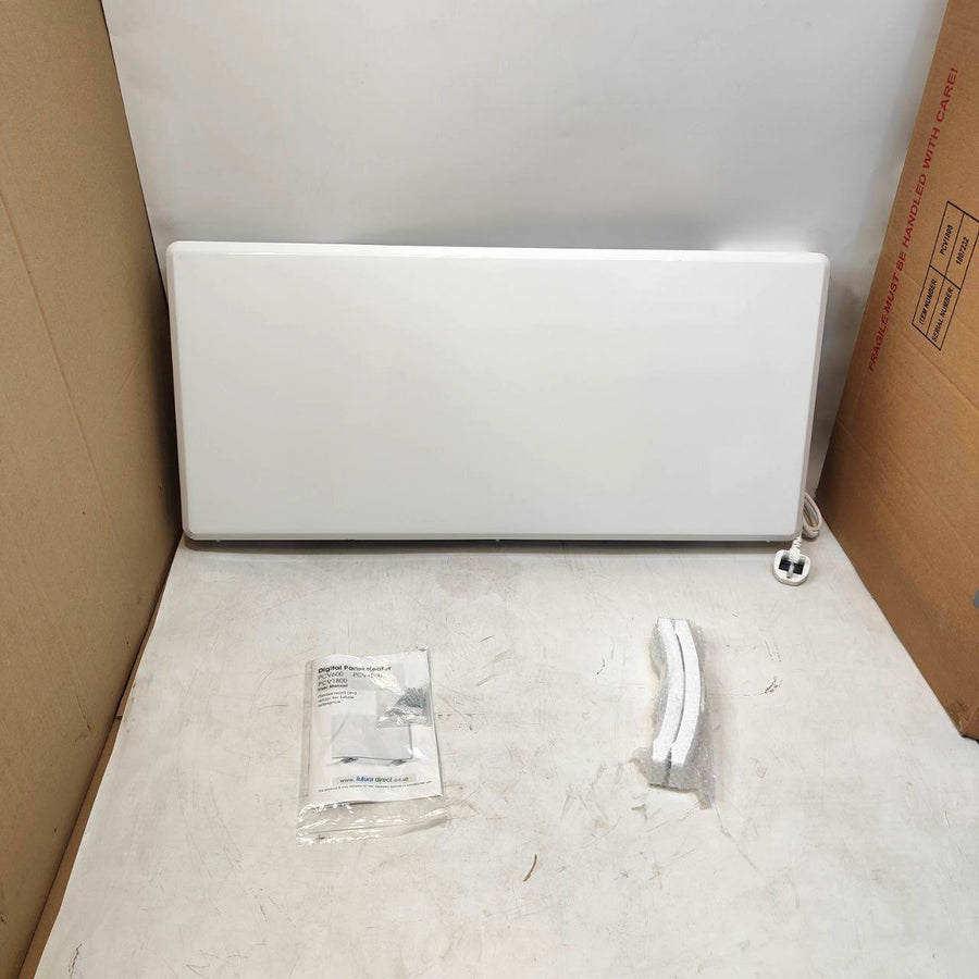 1800W White Electric Radiator Heater with Thermostat Wall Mounted