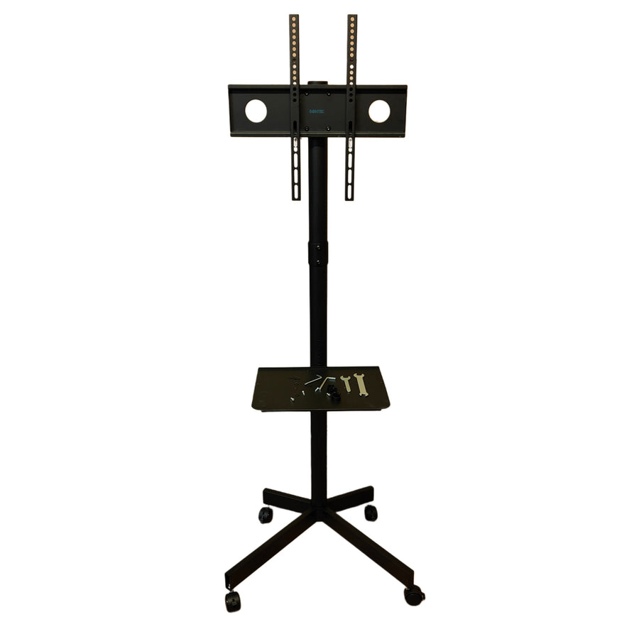 Mobile TV Stand on Wheels 23 to 60 Inch Height Adjustable Shelf BONTEC