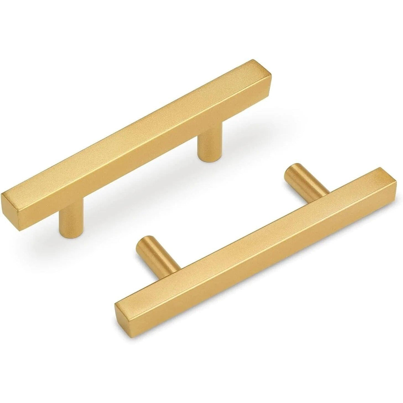 Probrico 20 Pcs Cabinet Handles 76mm Hole Centres, Matte Gold - Massive Discounts