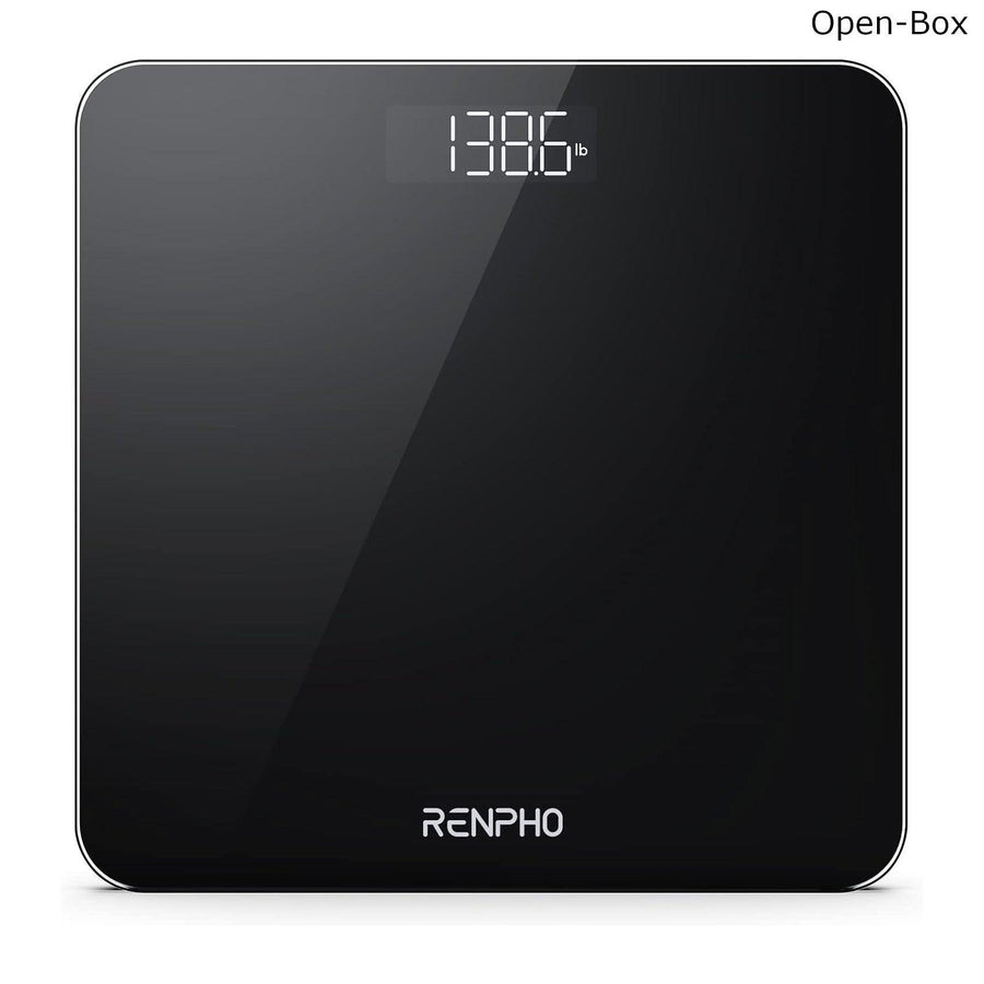 RENPHO Digital Bathroom Scale Black for Fitness (Stone/lb/kg) 28*28cm - Massive Discounts