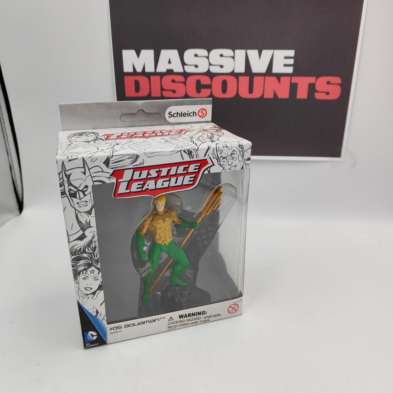 Schleich 22517 - Justice League Aquaman, Hand-Painted Figure Comics Toy - Massive Discounts