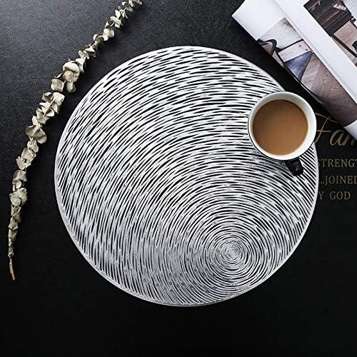 4 pack Placemats Dining Round Heat Resistant Non-slip/ Waterproof/ Anti-skid - Massive Discounts
