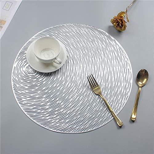 4 pack Placemats Dining Round Heat Resistant Non-slip/ Waterproof/ Anti-skid - Massive Discounts