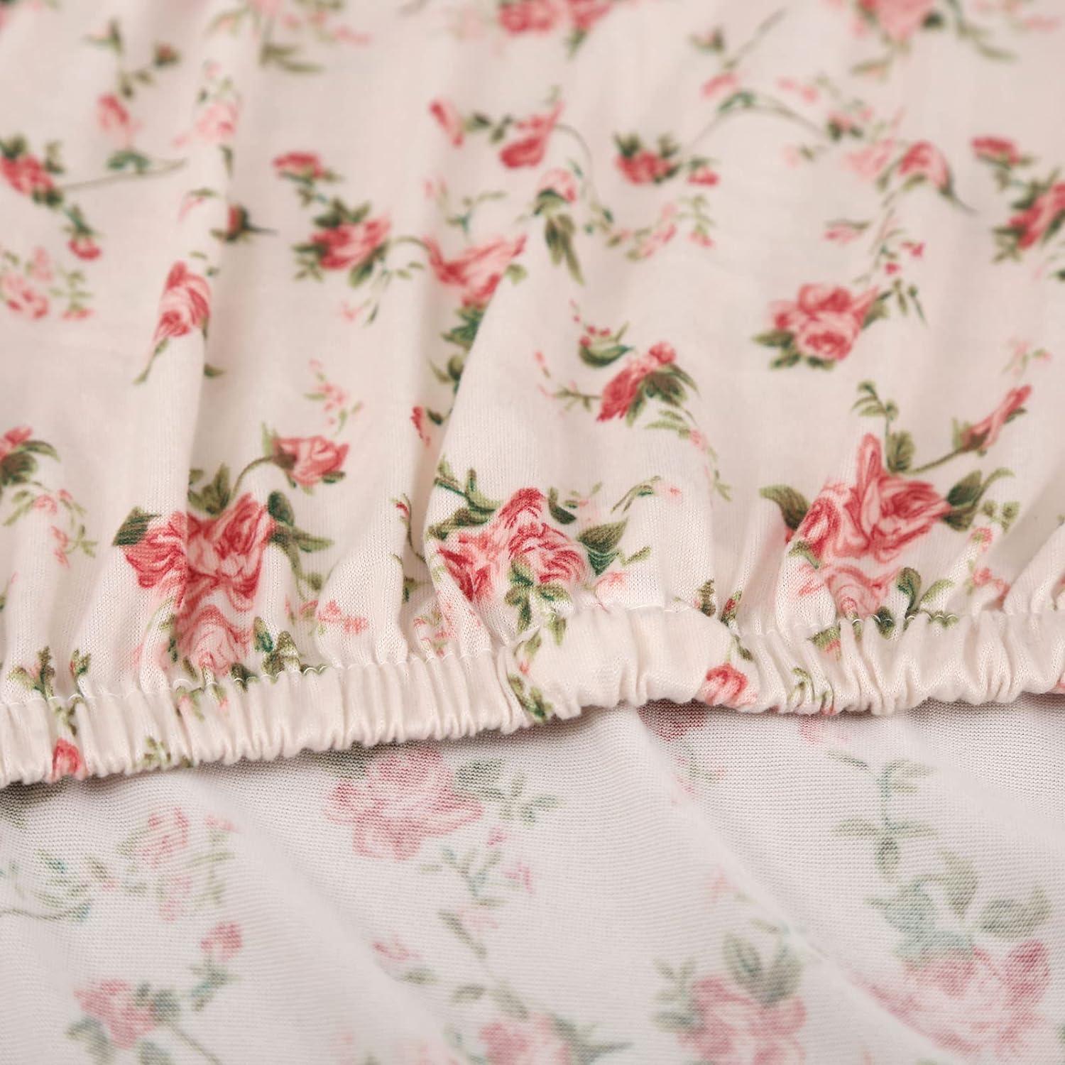 Slipcovers For Chairs 4 pack Pink Floral Seat Covers One-Size - Massive Discounts