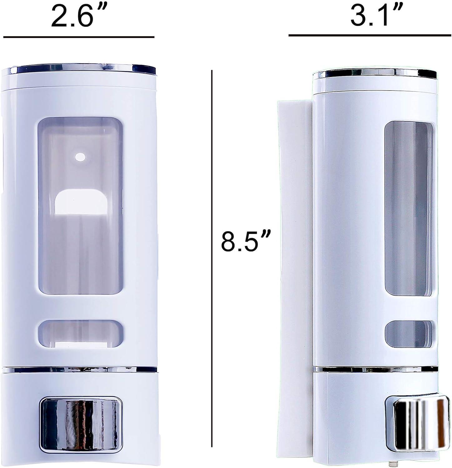 Soap Dispenser Wall Mounted 400ml Capacity for Bathrooms, Kitchens - Massive Discounts