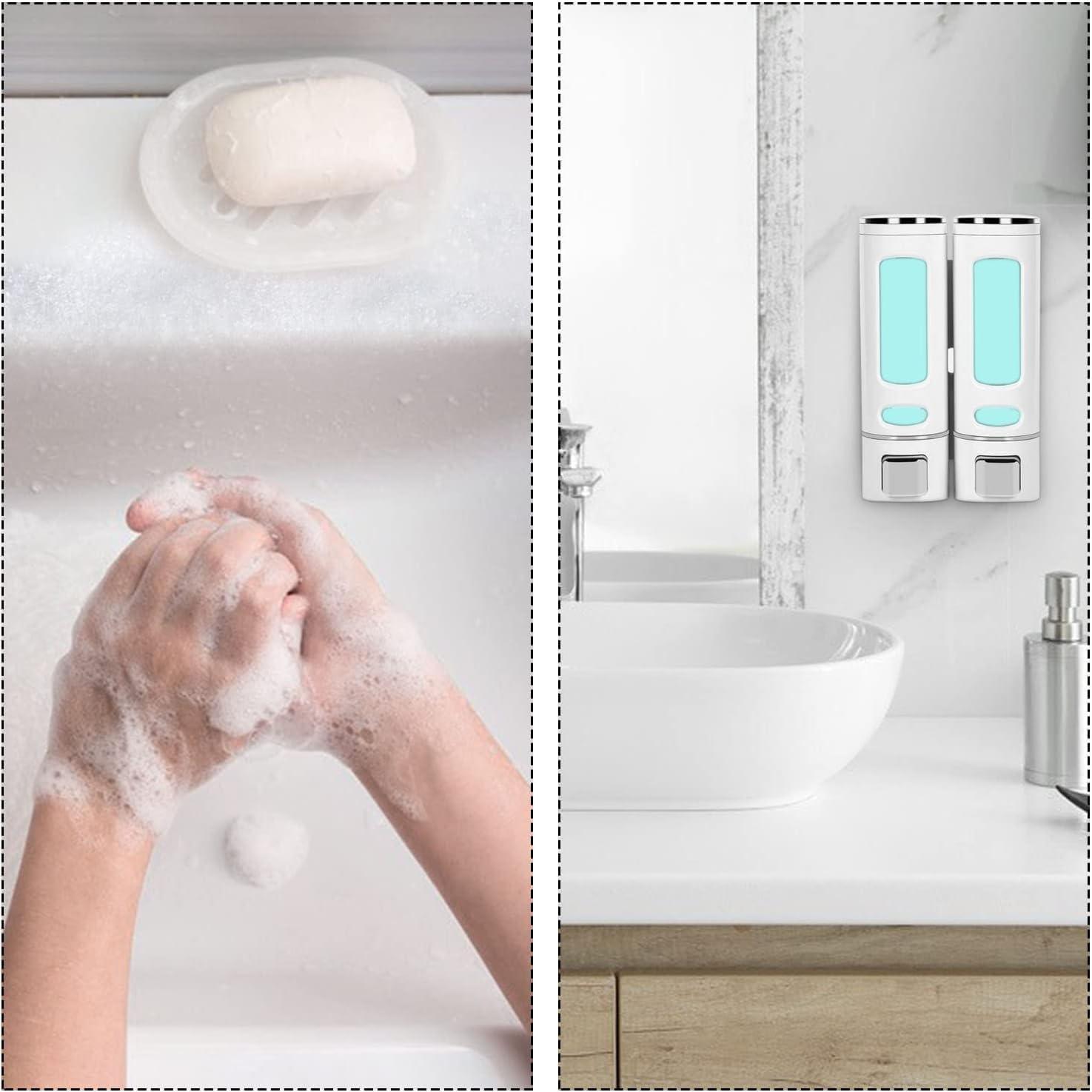 Soap Dispenser Wall Mounted 400ml Capacity for Bathrooms, Kitchens - Massive Discounts
