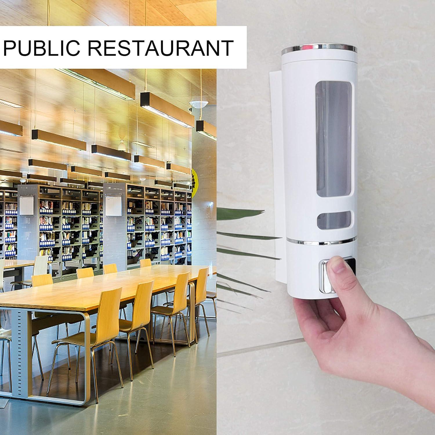 Soap Dispenser Wall Mounted 400ml Capacity for Bathrooms, Kitchens - Massive Discounts