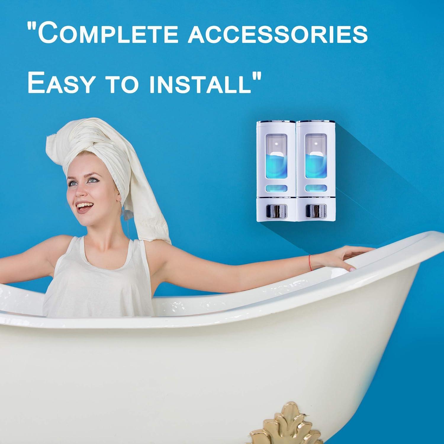 Soap Dispenser Wall Mounted 400ml Capacity for Bathrooms, Kitchens - Massive Discounts
