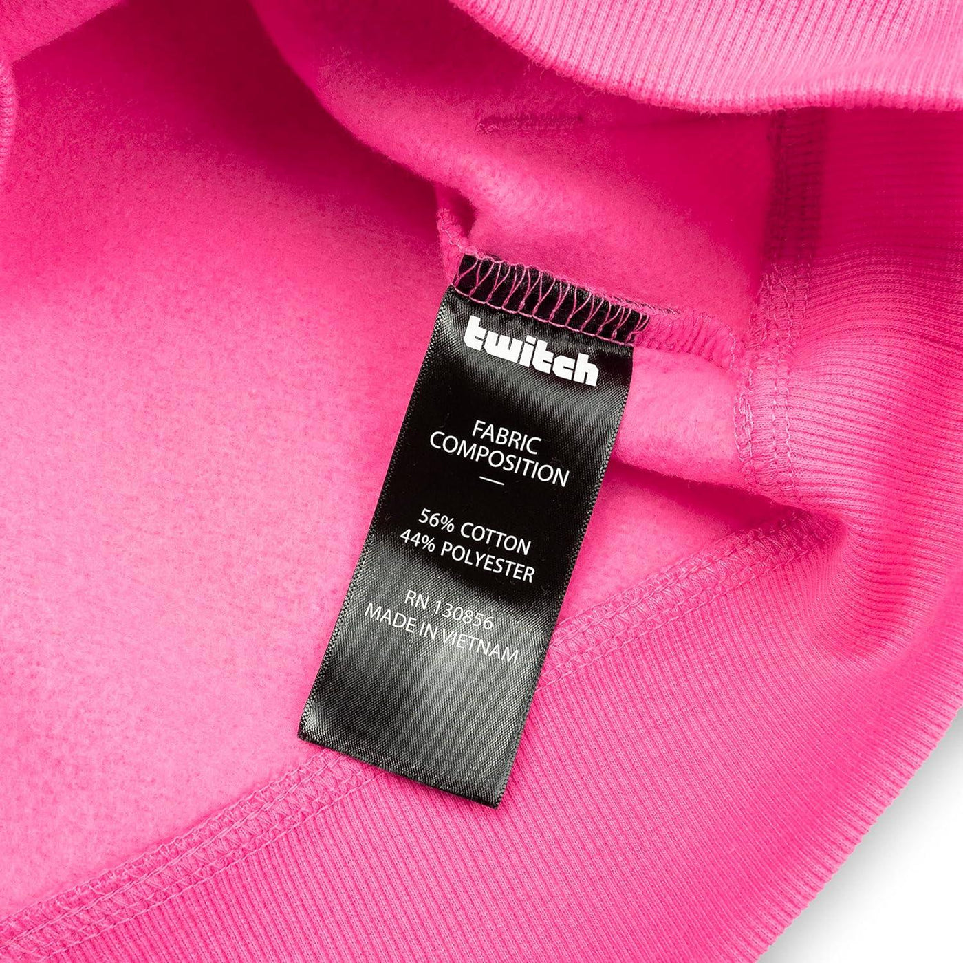 Twitch Hoodie Sweatshirt Pink hooded with Print on Both Sides - Massive Discounts