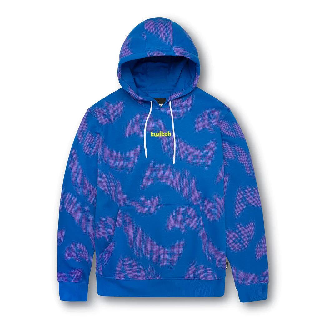 Twitch Printed Hoodie Sweatshirt - Blue Unisex Regular Fit - Massive Discounts