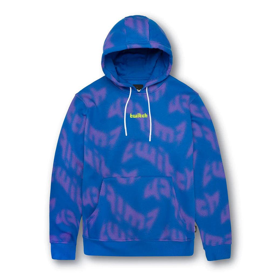 Twitch Printed Hoodie Sweatshirt - Blue Unisex Regular Fit - Massive Discounts