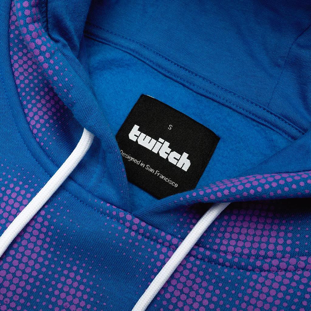 Twitch Printed Hoodie Sweatshirt - Blue Unisex Regular Fit - Massive Discounts