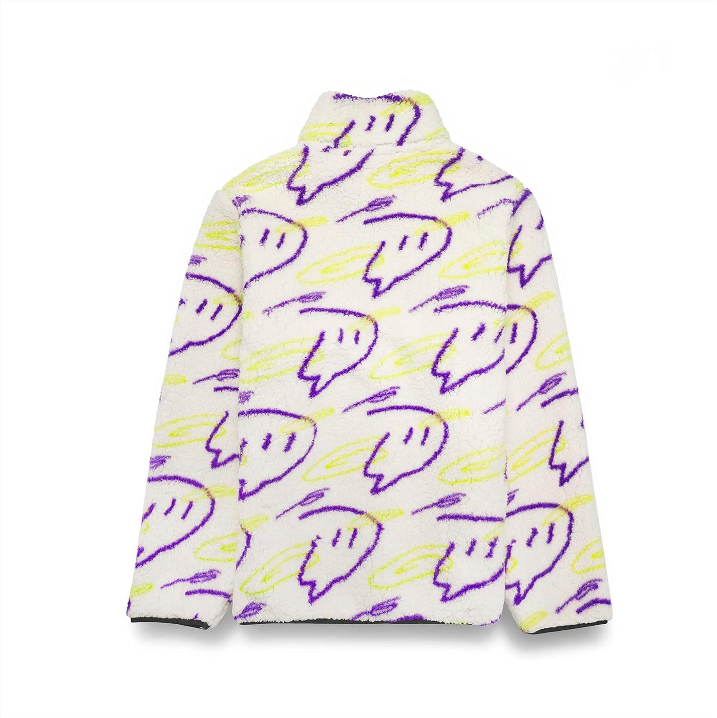 Twitch Zip Sherpa Jacket Long-Sleeve Mock Neck Full-Zip Oversize - Massive Discounts