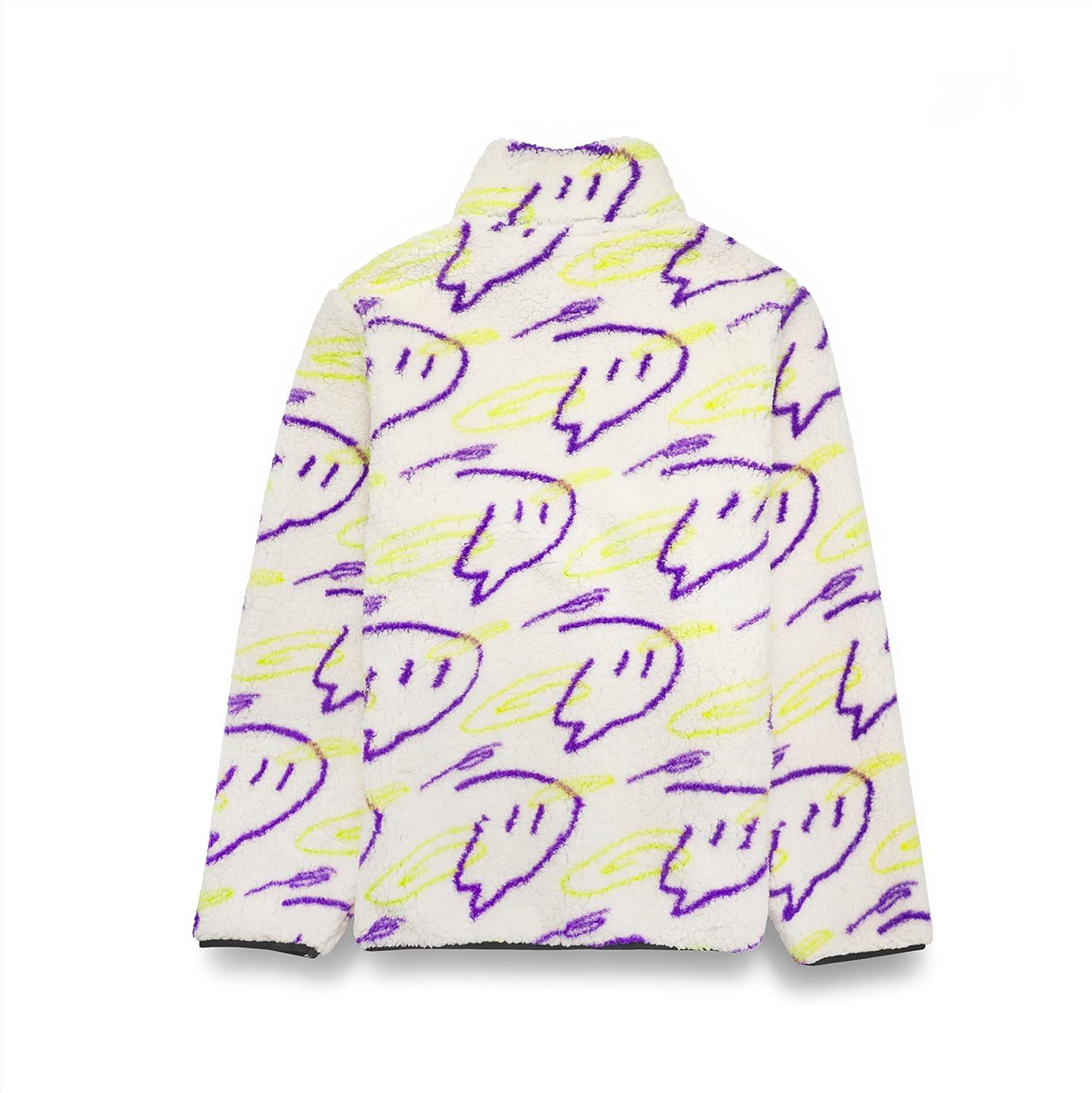Twitch Zip Sherpa Jacket Long-Sleeve Mock Neck Full-Zip Oversize - Massive Discounts