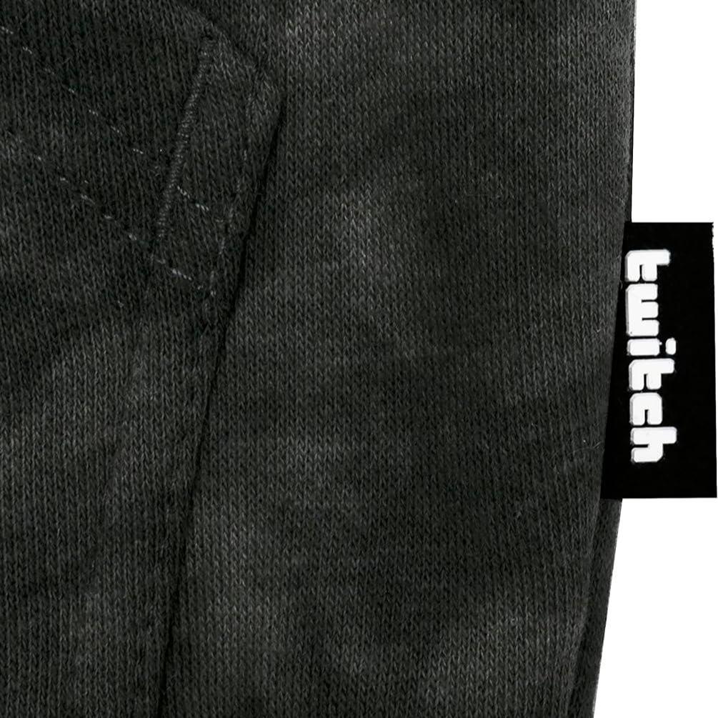 Twitch Zip Up Hoodie Black Wash, Full-Zip Hooded Sweatshirt Top Hoodie - Massive Discounts