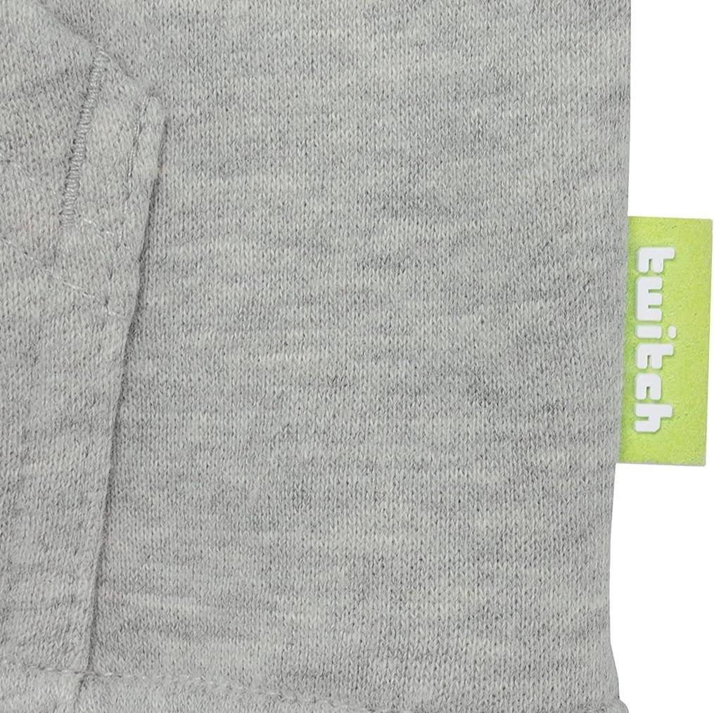 Twitch Zip Up Hoodie Gray, Full-Zip Hooded Sweatshirt, Top Hoodie - Massive Discounts