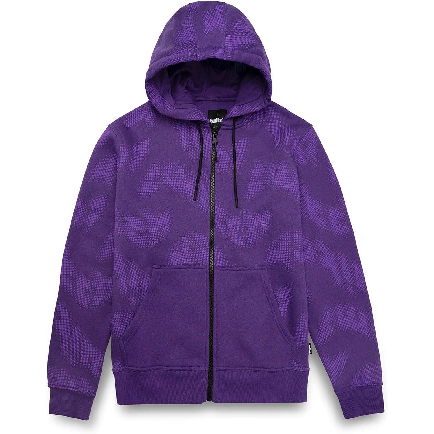 Twitch Zip Up Hoodie Purple, Full-Zip Hooded Sweatshirt, Top Hoodie XL - Massive Discounts