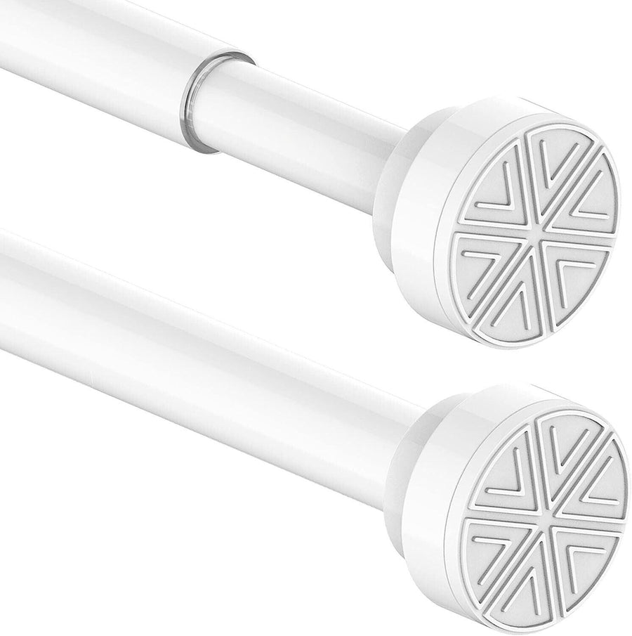 1PC Extendable Shower Curtain 90-160CM Rail Stainless Steel White - Massive Discounts