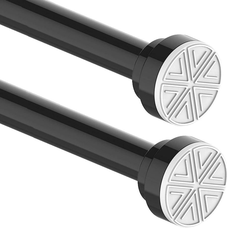 2PCS Extendable Tension Rod 50.5-80CM for Bathroom Shower Curtain - Massive Discounts