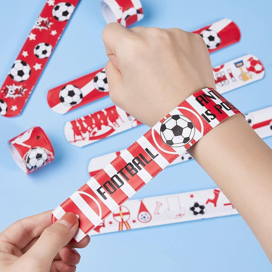 50 PCS Football-themed Slap Bracelet set Kids & Adults for memorable Party - Massive Discounts