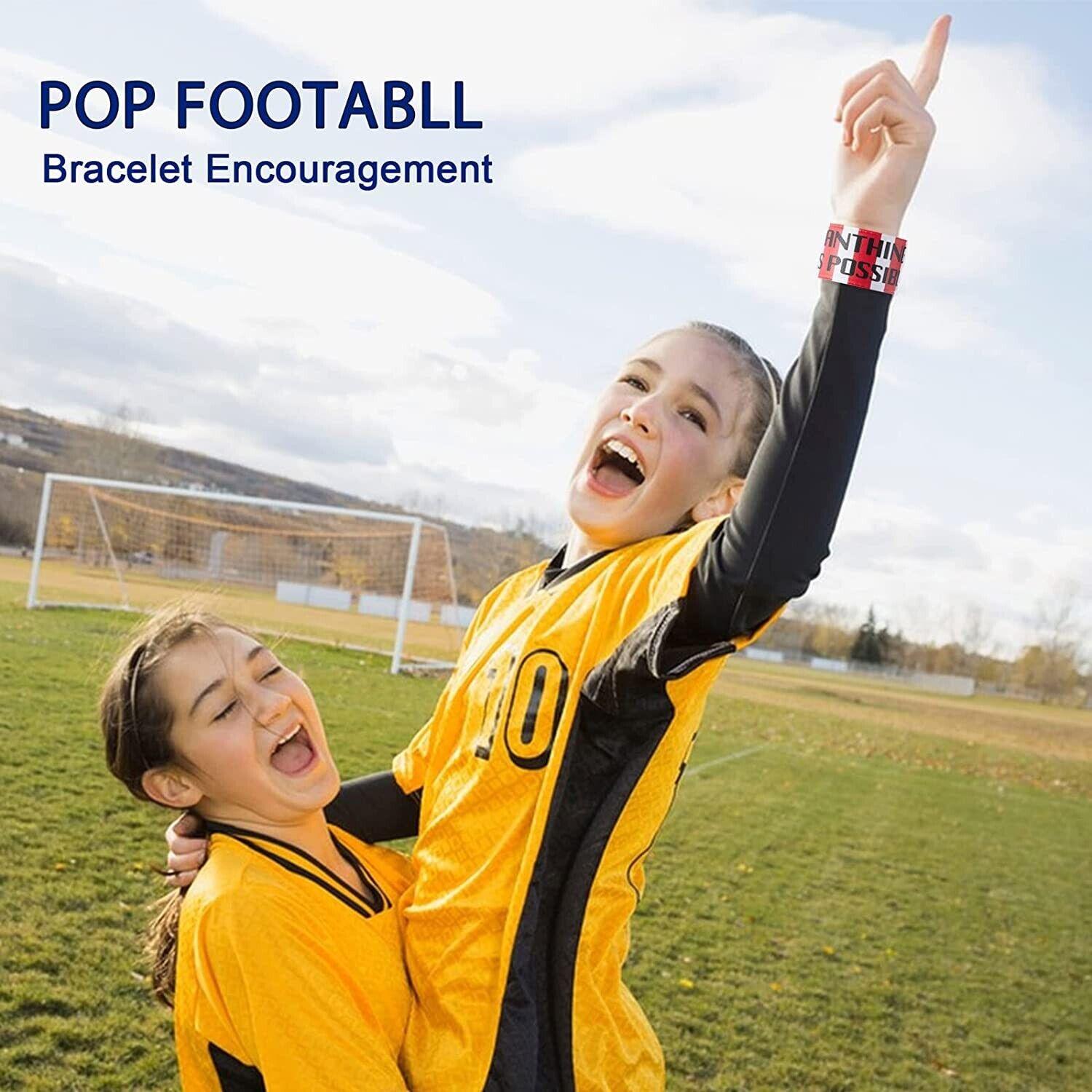 50 PCS Football-themed Slap Bracelet set Kids & Adults for memorable Party - Massive Discounts