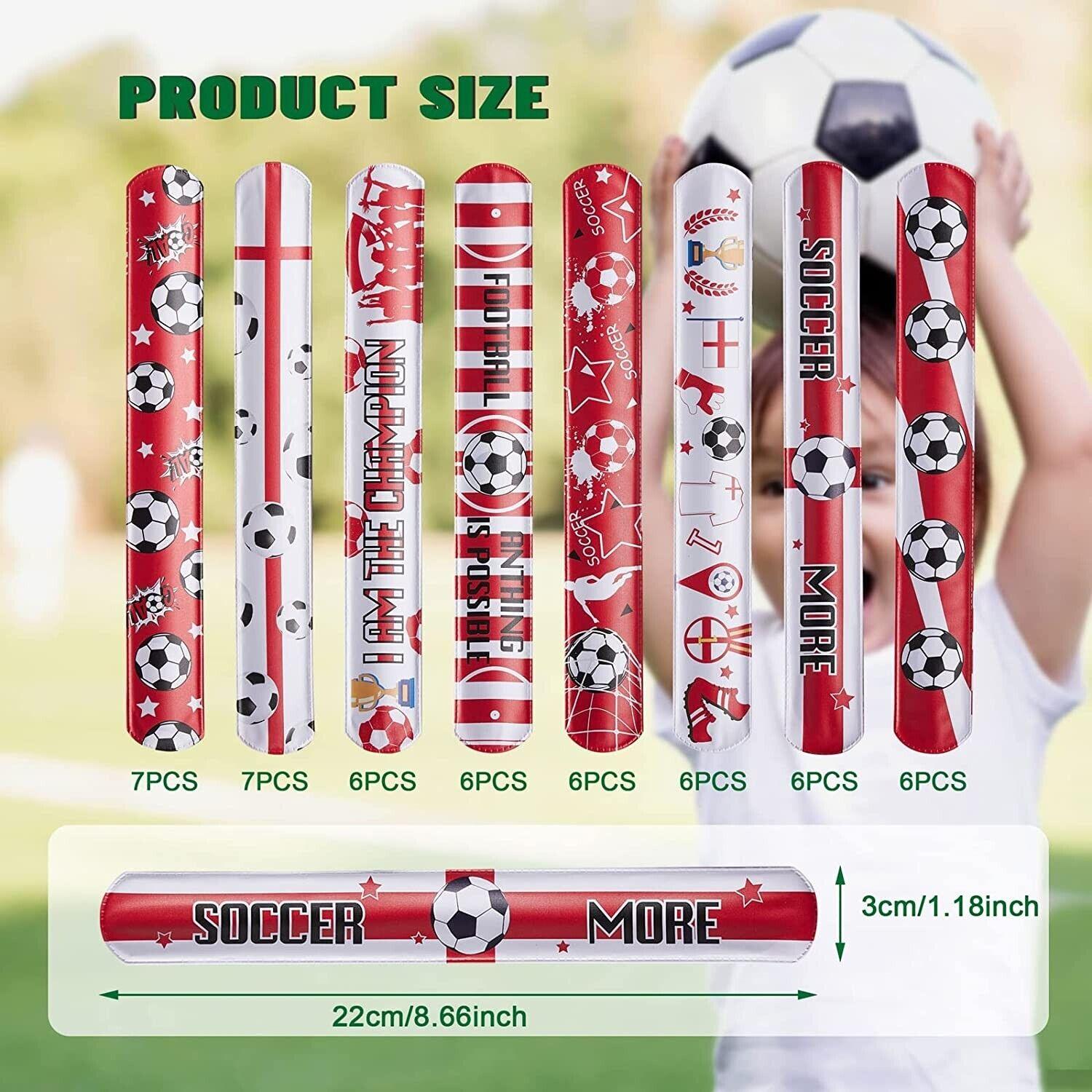 50 PCS Football-themed Slap Bracelet set Kids & Adults for memorable Party - Massive Discounts