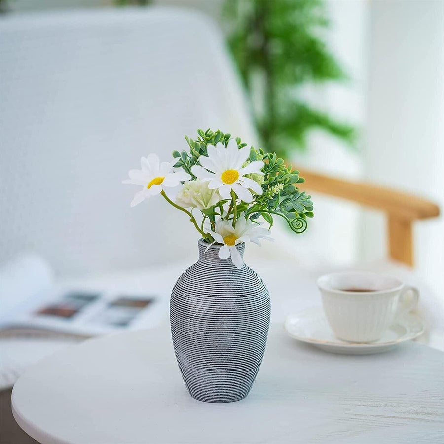 Ceramic Vases Silver for Flowers Small Handmade Vintage Rustic - Massive Discounts