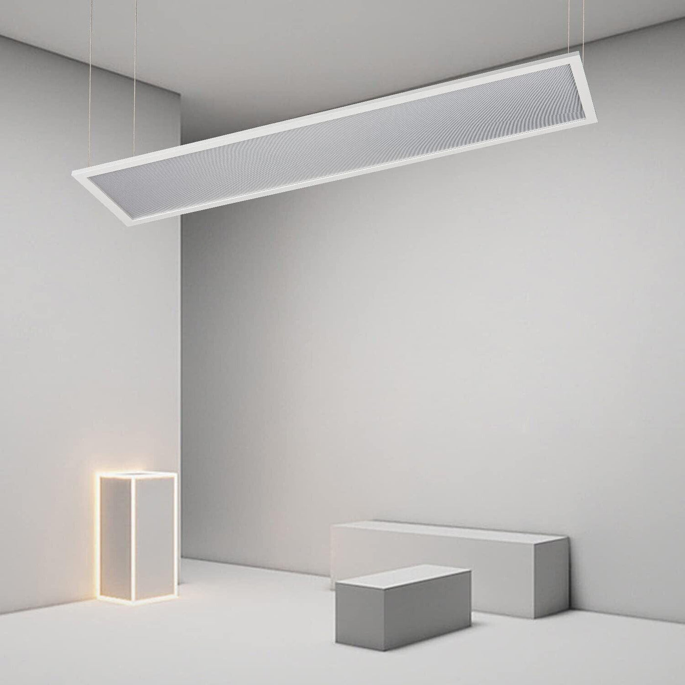 LED Panel Ceiling Light 36W 4320 Lm Warm White Studio 100x25cm - Massive Discounts