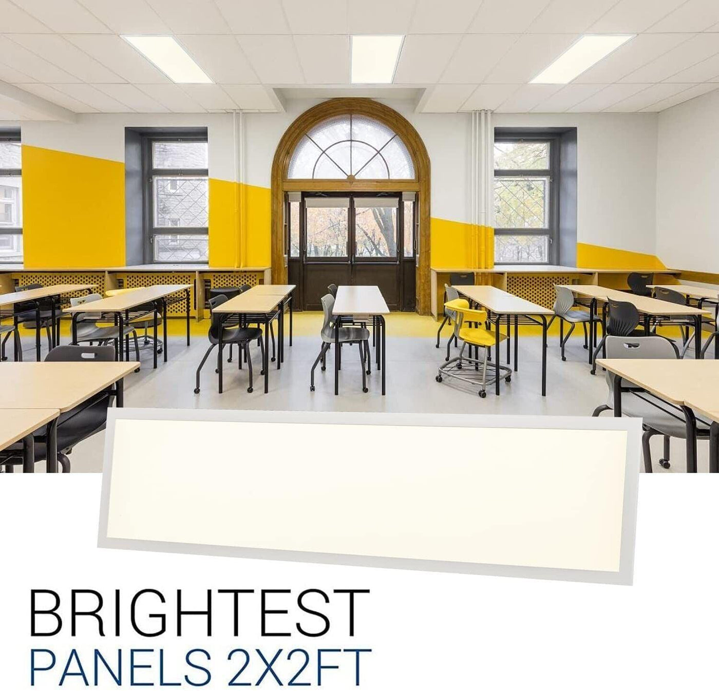 LED Panel Ceiling Light 36W 4320 Lm Warm White Studio 100x25cm - Massive Discounts