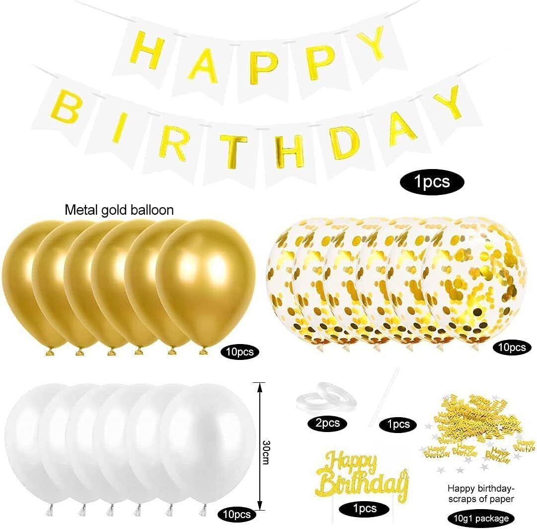 Birthday Decoration Balloon set for 18th, 21st, 30th, 40th, and 50th birthdays - Massive Discounts