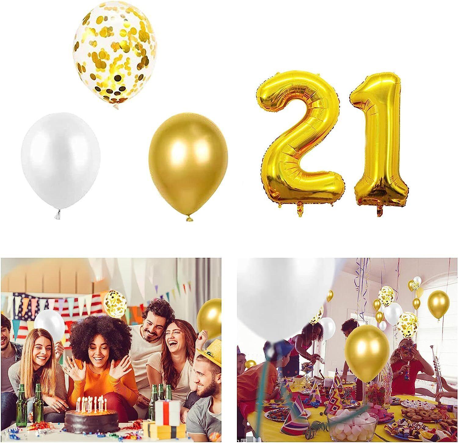 Birthday Decoration Balloon set for 18th, 21st, 30th, 40th, and 50th birthdays - Massive Discounts