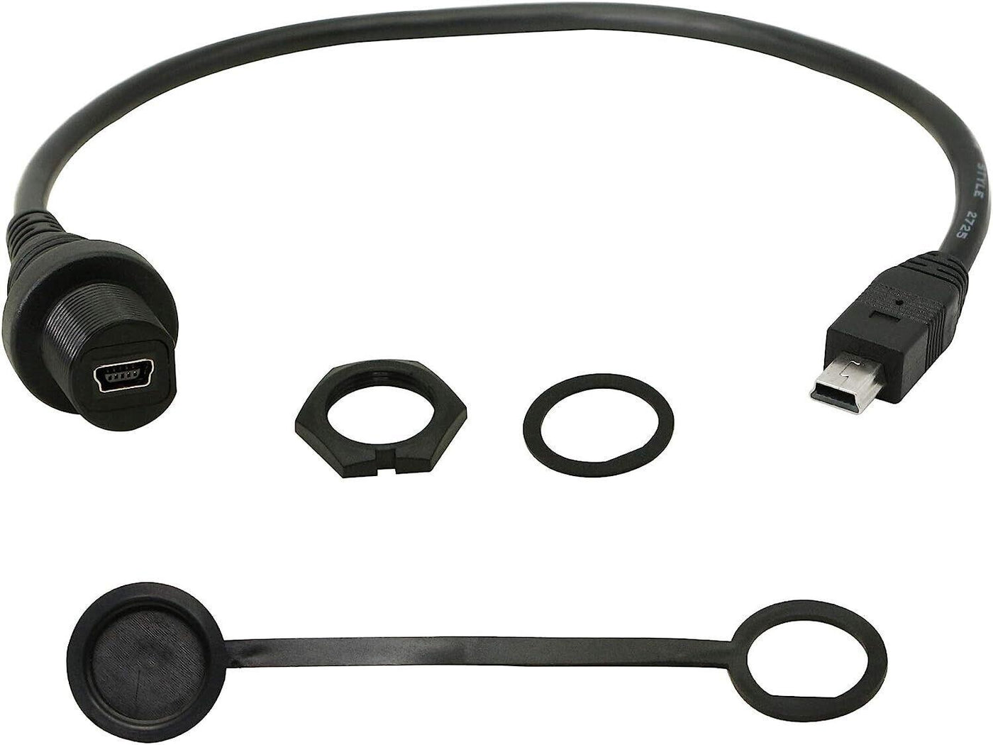 Mini USB Mount Extension Dash Flush Cable Male to Female AUX Extension - Massive Discounts