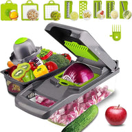 Vegetable Chopper, 12-in-1 Mandoline Slicer with Container, OLIYA - Massive Discounts