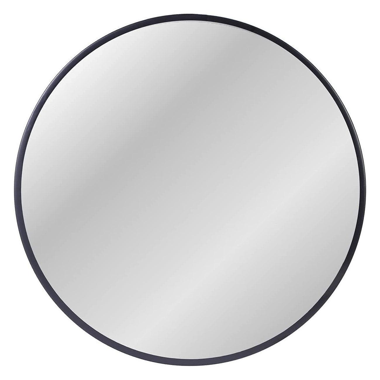 ZENIDA Round Mirror for Wall, 50x50 cm Metal Framed Circle Mirror - Massive Discounts