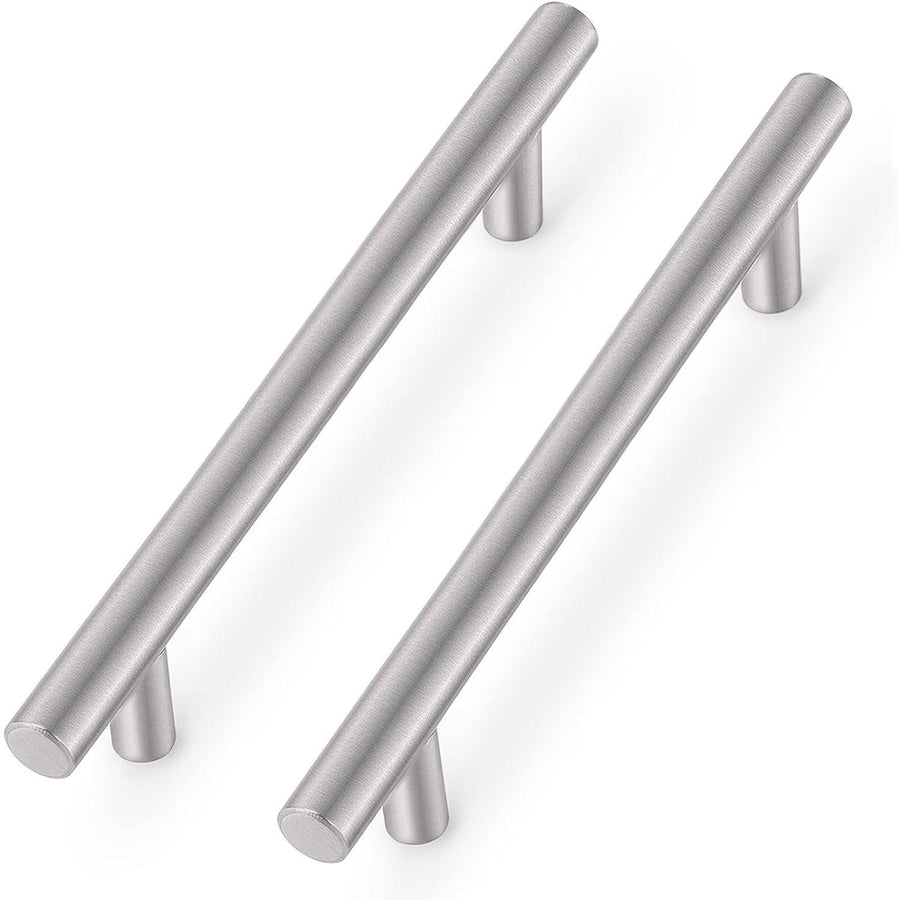 Probrico 20 Pack Brushed Nickel T-Bar Kitchen Handles - 160mm Hole Centers