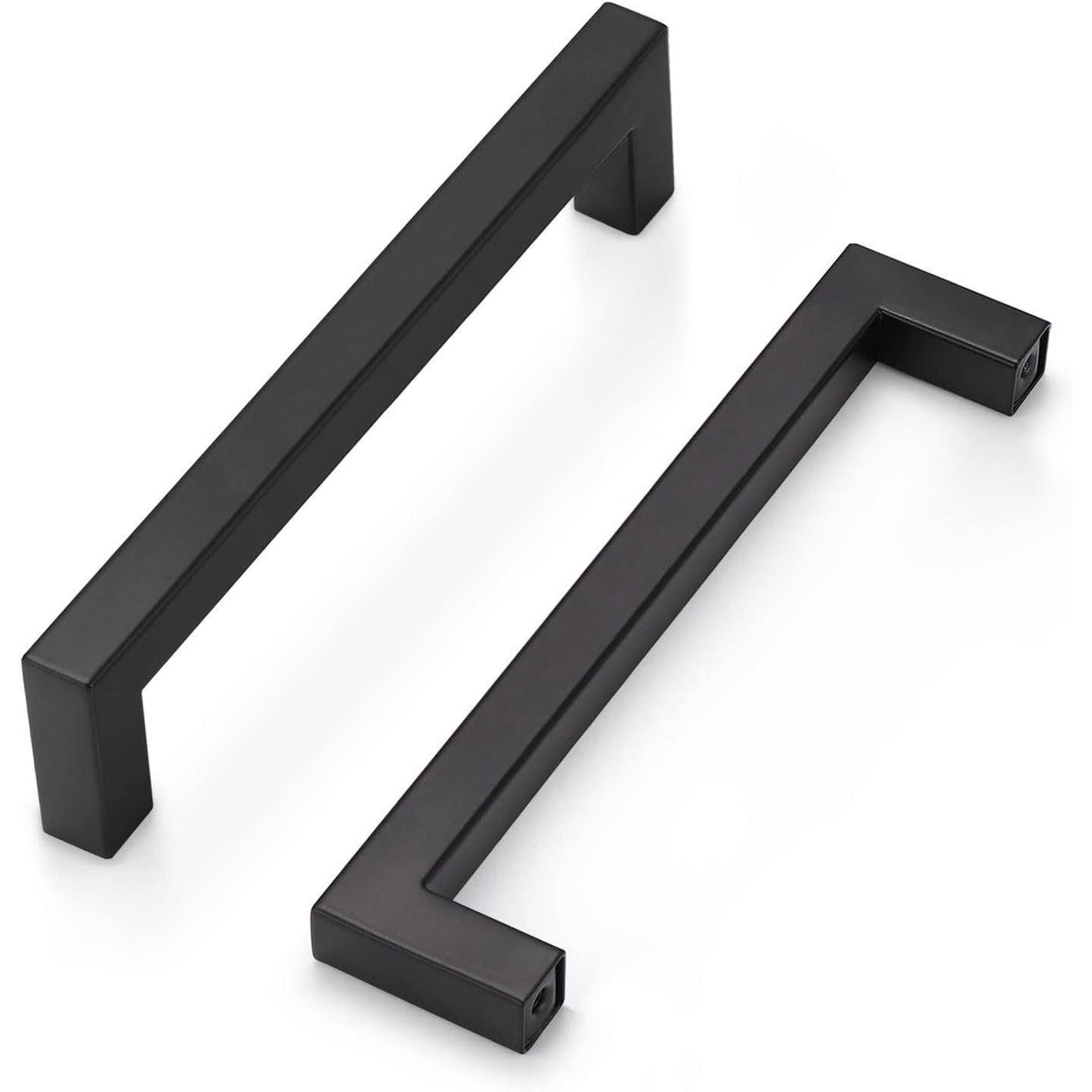 Probrico 15 Pack 160mm Black Kitchen Cabinet Handles - Stainless Steel