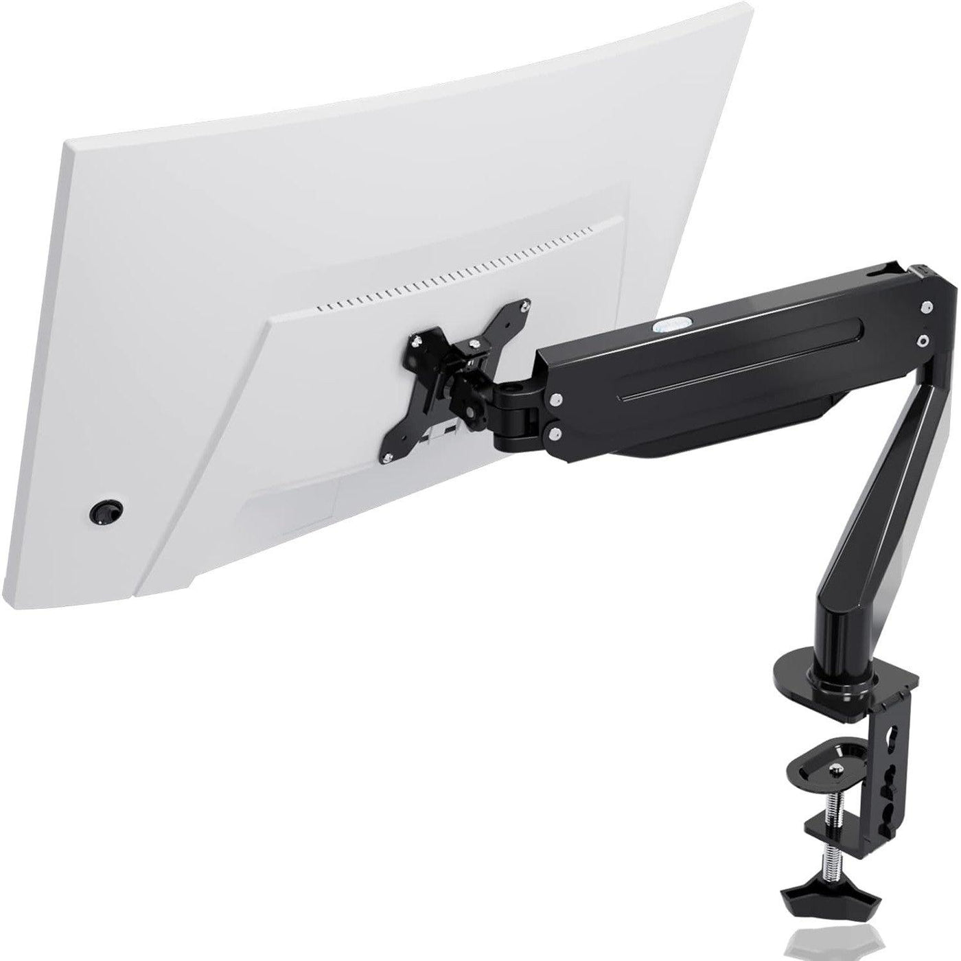 Suptek Single Monitor Arm - Gas Spring Desk Mount, 17-27in Monitors, 6kg Capacity