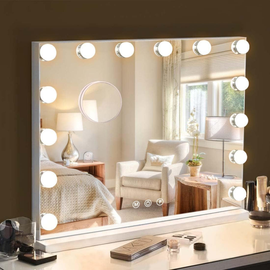 Hansong Hollywood Vanity Mirror with 14 Lights, 3 Modes, Large Makeup Mirror