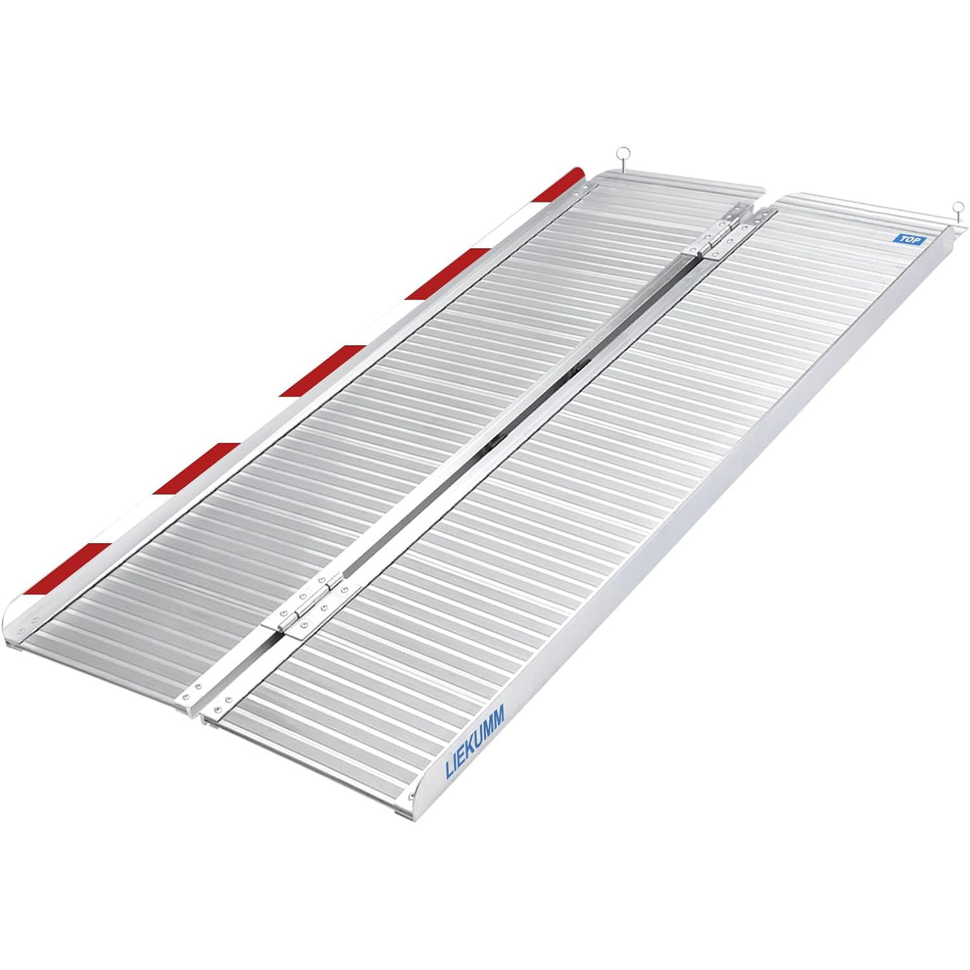 LIEKUMM Folding Aluminium Wheelchair Ramp, 150x71.5cm, 300KG Capacity, Portable