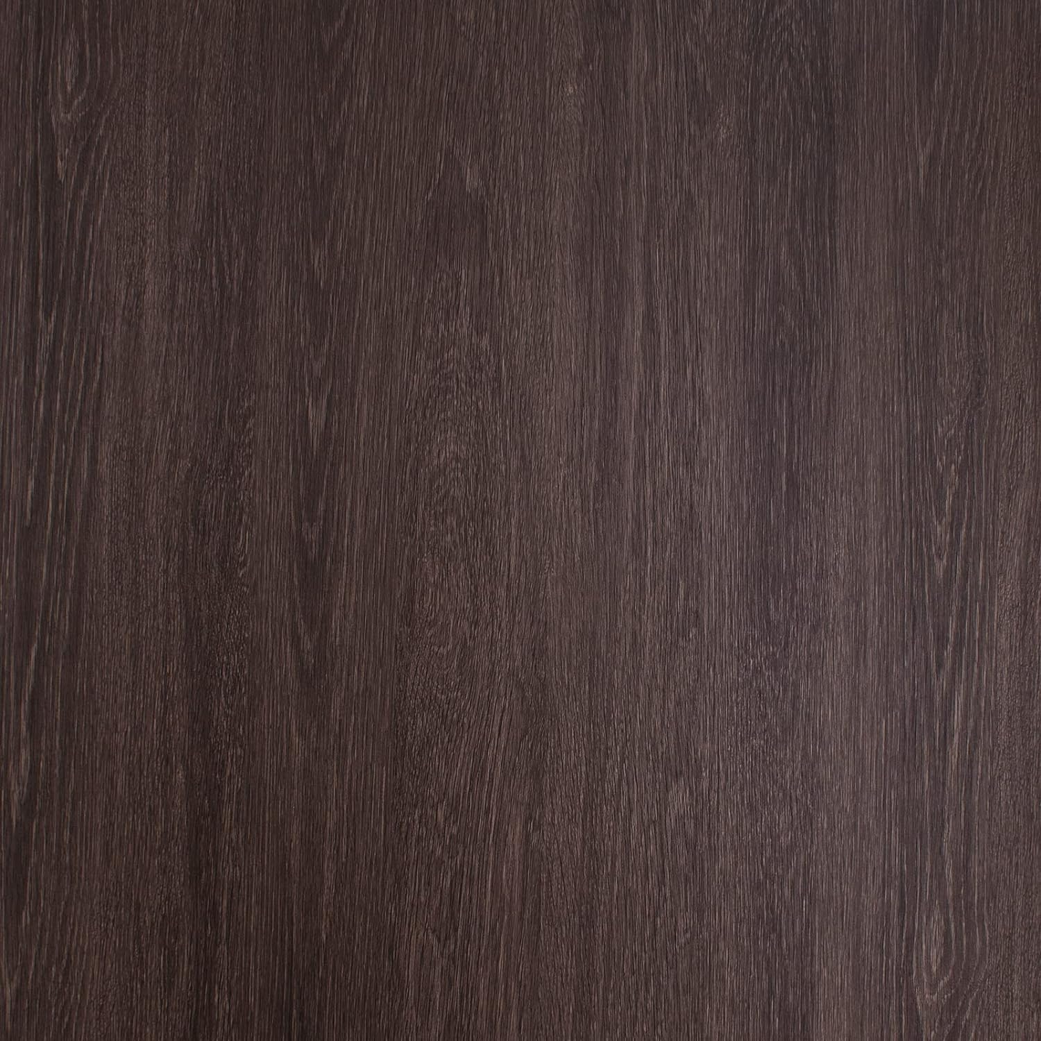 TOTIO Extra Wide Wood Effect Self-Adhesive Wallpaper, Brown Walnut Grain, 31.5x157in