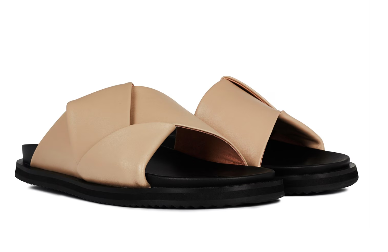 Alias Mae Solaris Leather Slide Sandals Slip-On UK 7/ EU 40