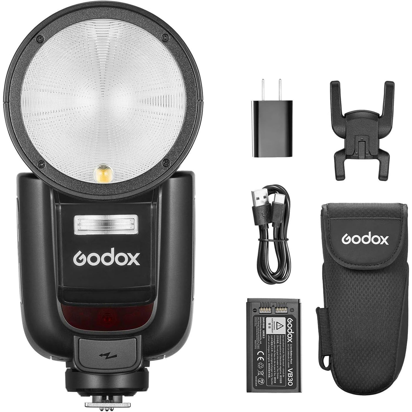 Godox V1 Pro-S Round Head Flash for Sony a7 Series, TTL HSS, USB-C Sub Flash SU-1