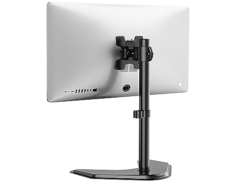 Single Monitor Stand 13-32 Inch Free Standing Adjustable VESA Black WALI