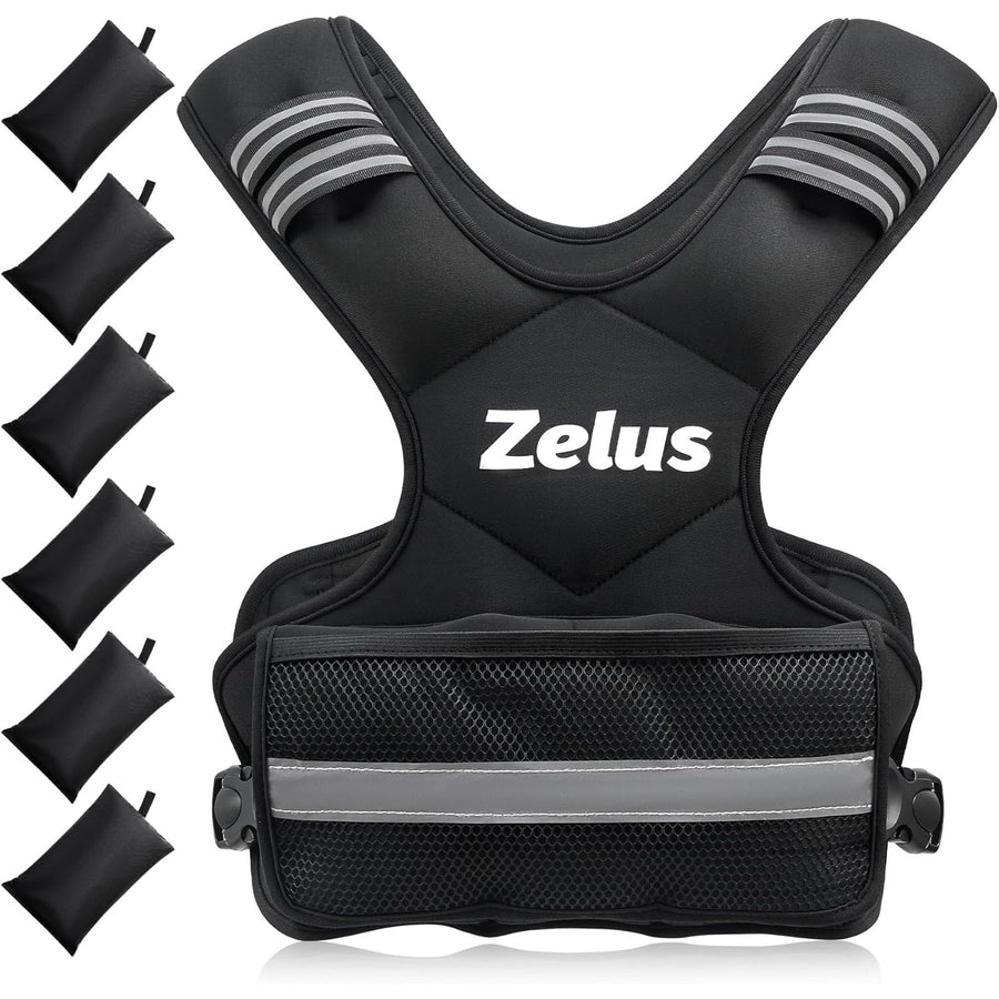 ZELUS Adjustable Weighted Vest 5-9kg/9-14kg for Men & Women Cardio & Strength - Massive Discounts